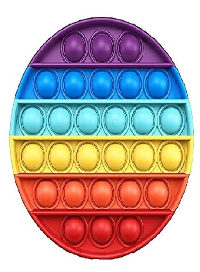 ZILLOQUIL Round Push Pop Bubble Sensory Fidget Toy Set,Pop It Push Pop Silicone -Relief Items Popper Fidget Educational Toys for Special Needs Toys, Family and Friends (Round Popit) - Image 4